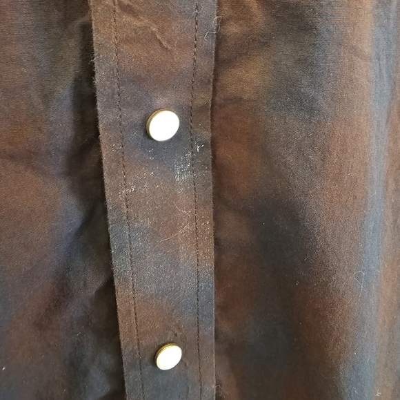 rafter c pro flex Pearl Snap Medium M Western Rodeo Long Sleeve Checkered - Picture 2 of 7